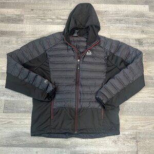 Gerry Men's Grey Black Hooded Puffer Coat Down Filled B12